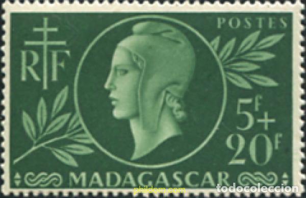 Sellos: 371568 MNH MADAGASCAR 1944 EFIGIE