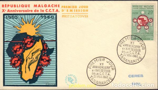 Sellos: 576436 MNH MADAGASCAR 1960 ANIVERSARIO DE LA CCTA