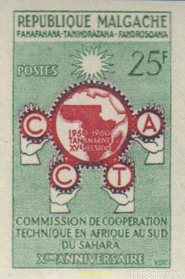 Sellos: 598314 MNH MADAGASCAR 1960 ANIVERSARIO DE LA CCTA