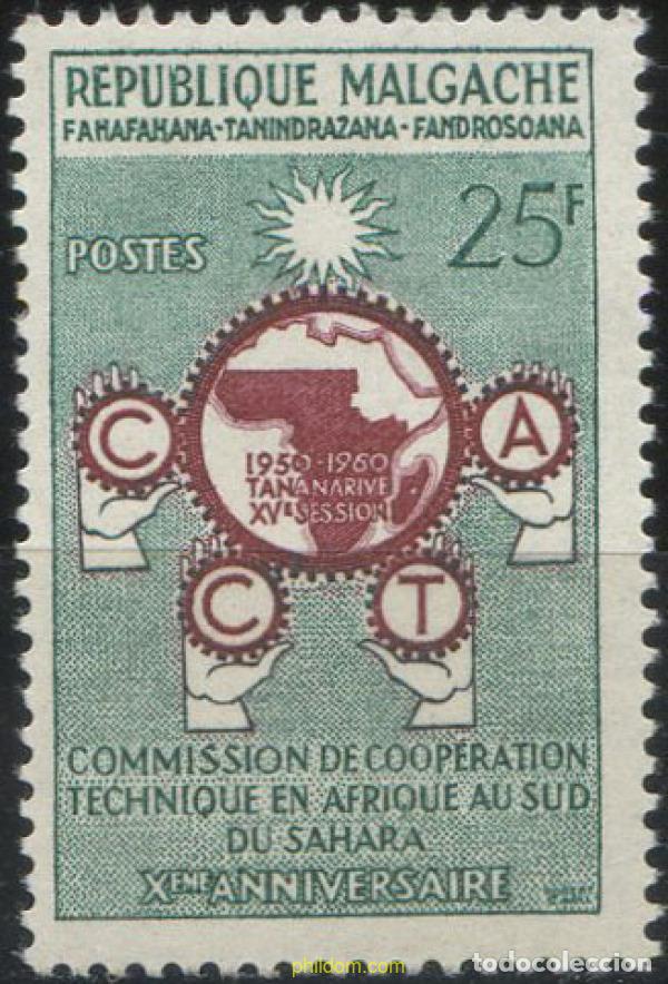 Sellos: 656963 HINGED MADAGASCAR 1960 ANIVERSARIO DE LA CCTA