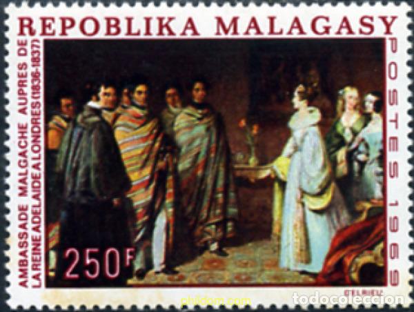 Sellos: 344730 MNH MADAGASCAR 1969 EMBAJADA DE MADAGASCAR A LA REINA ADELAIDA EN LONDRES