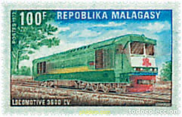 Sellos: 55752 MNH MADAGASCAR 1972 LOCOMOTORA