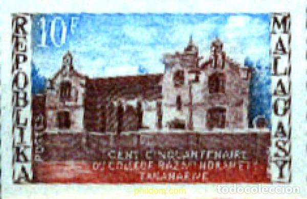 Sellos: 193487 MNH MADAGASCAR 1972 150 ANIVERSARIO DEL COLEGIO RAZAFINDRAHETY TANANARIVE