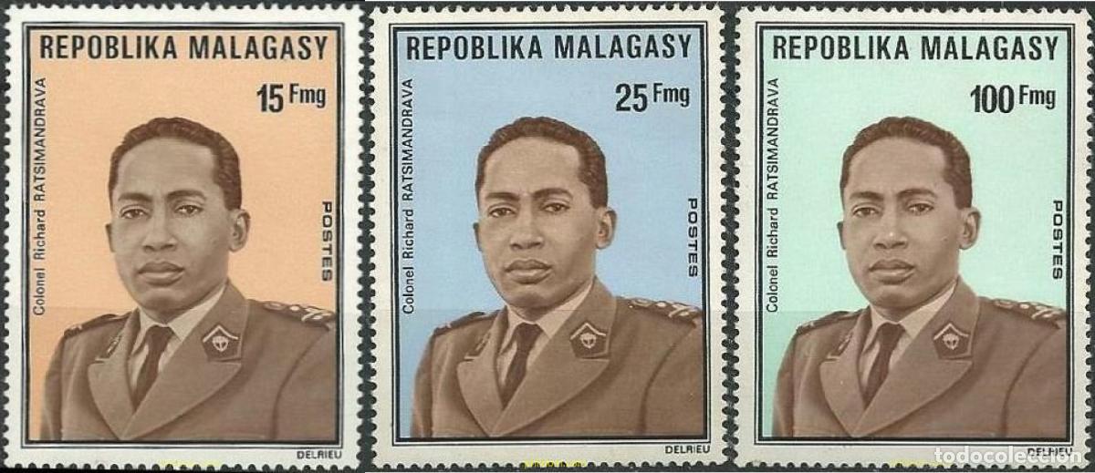 Sellos: 193526 MNH MADAGASCAR 1975 CORONEL RICHARD RATSIMANDRAVA