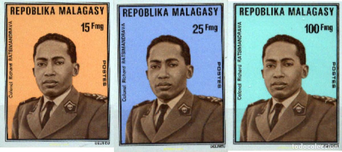 Sellos: 193527 MNH MADAGASCAR 1975 CORONEL RICHARD RATSIMANDRAVA
