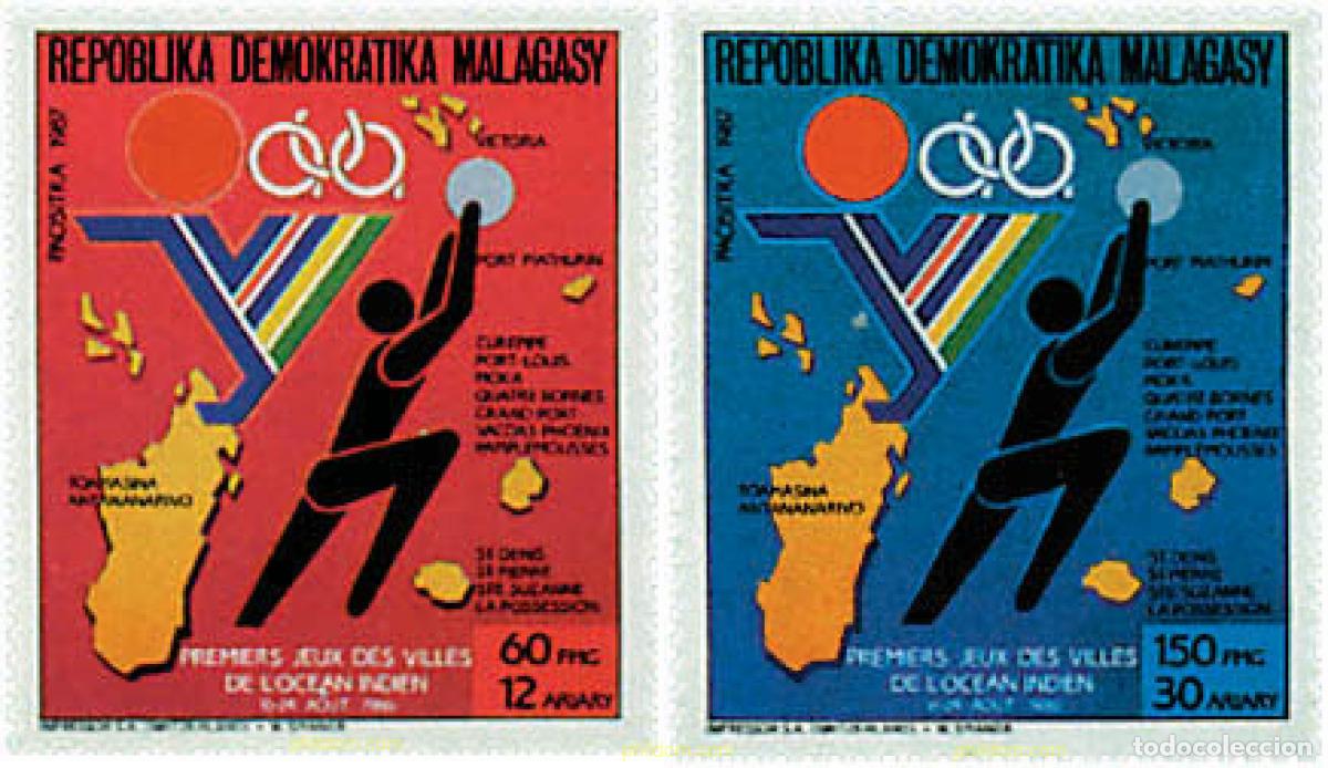 Sellos: 752270 HINGED MADAGASCAR 1987 1 JUEGOS DEL OCEANO INDICO