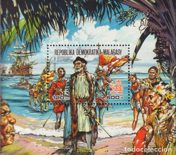 Sellos: 594913 MNH MADAGASCAR 1987 500 ANIVERSARIO DEL DESCRUBRIMIENTO DE AMERICA POR CRISTOBAL COLON