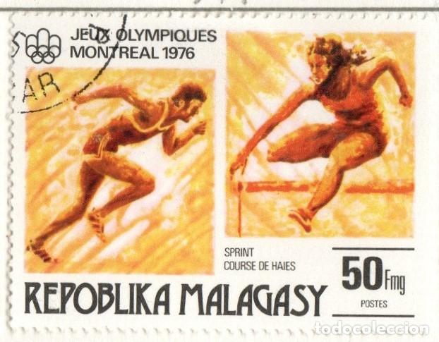 Sellos: Madagascar. JJOO de Montreal. 1976. YT-579. Usado