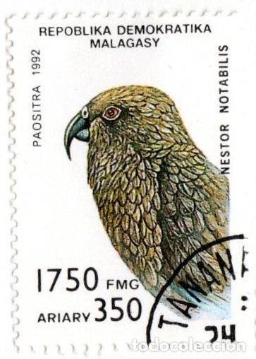 Sellos: Madagascar. Loro. 1992. YT-1150. Usado