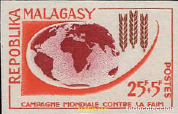 Sellos: 674854 MNH MADAGASCAR 1963 CAMPA&Ntilde;A MUNDIAL CONTRA EL HAMBRE