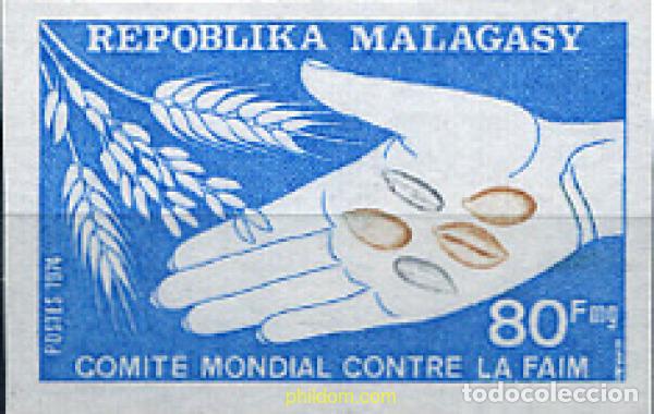 Sellos: 193520 MNH MADAGASCAR 1974 CAMPA&Ntilde;A MUNDIAL CONTRA EL HAMBRE