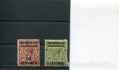 Selos: SELLOS ANTIGUOS REINO UNIDO SOBRECARGA MARRUECOS