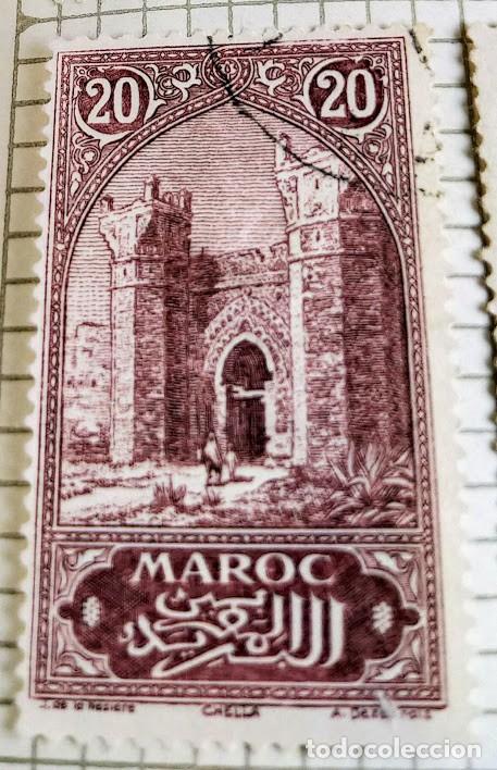 Sellos: Sello de Marruecos1927 Rabat (Porte de Chella) 20c