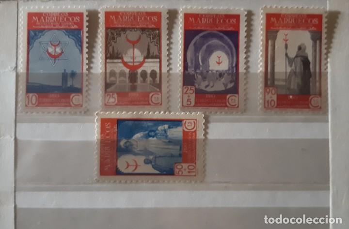 Francobolli: MARRUECOS,1947,EDIFIL 275/279