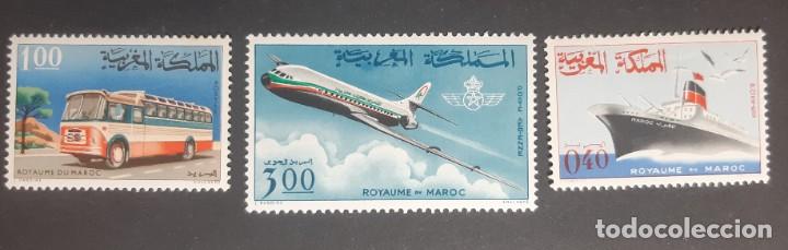 Selos: MARRUECOS,1966,CAT.YT.PA.115 Y 509/513.