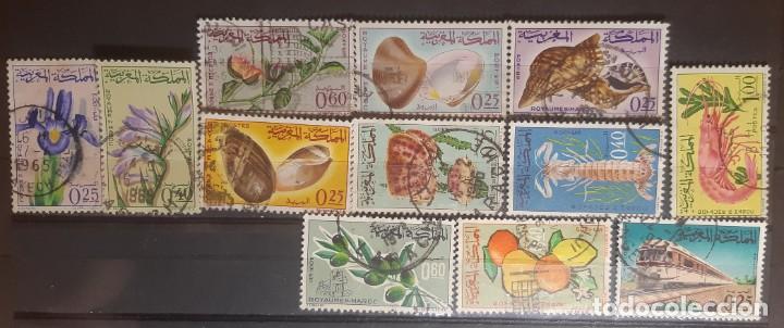 Selos: MARRUECOS,1965,CAT.YT. 480/482; 488/490; 491/493.