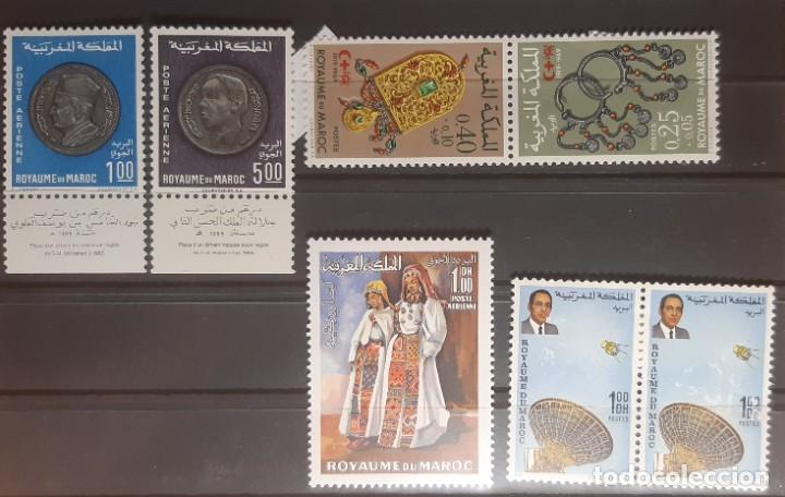 Selos: MARRUECOS,1969 Y 70,CAT.YT. 586A,605 Y PA.116/118