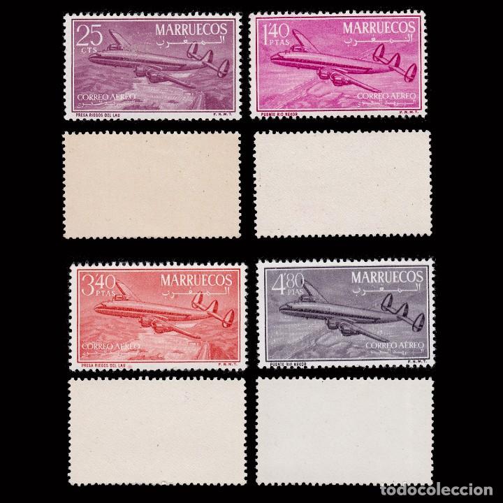 Selos: Marruecos Zona Norte.1956.Constelaci&oacute;n.Serie .MNH.Edifil 9-12.
