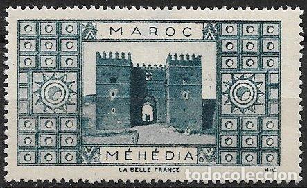Sellos: MARRUECOS, MAROC Vi&ntilde;eta MEHEDIA, Colecci&oacute;n La bella Francia *
