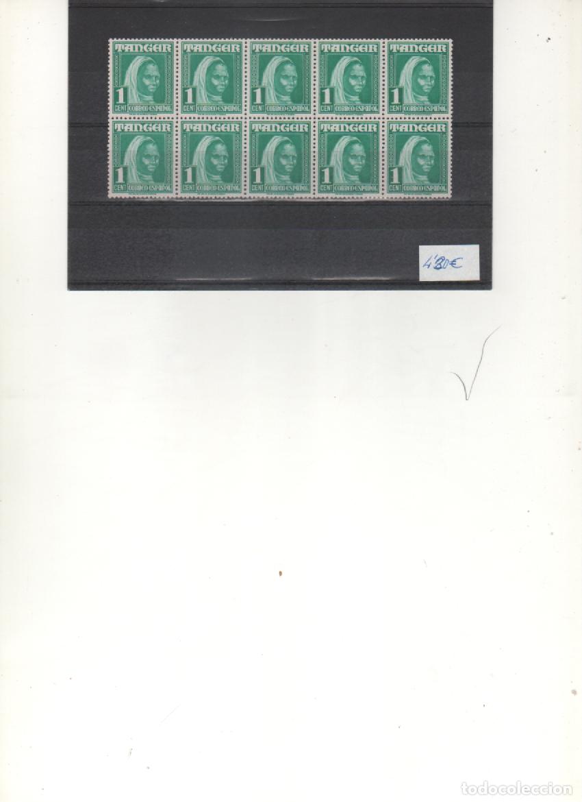 Timbres: MARRUECOS - TANGER n&ordm; 151 Bloque de 10 sellos nuevos (seg&uacute;n foto)