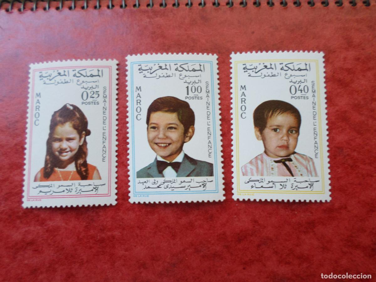Sellos: .marruecos, 1968, semana de la infancia, Yvert 569/71