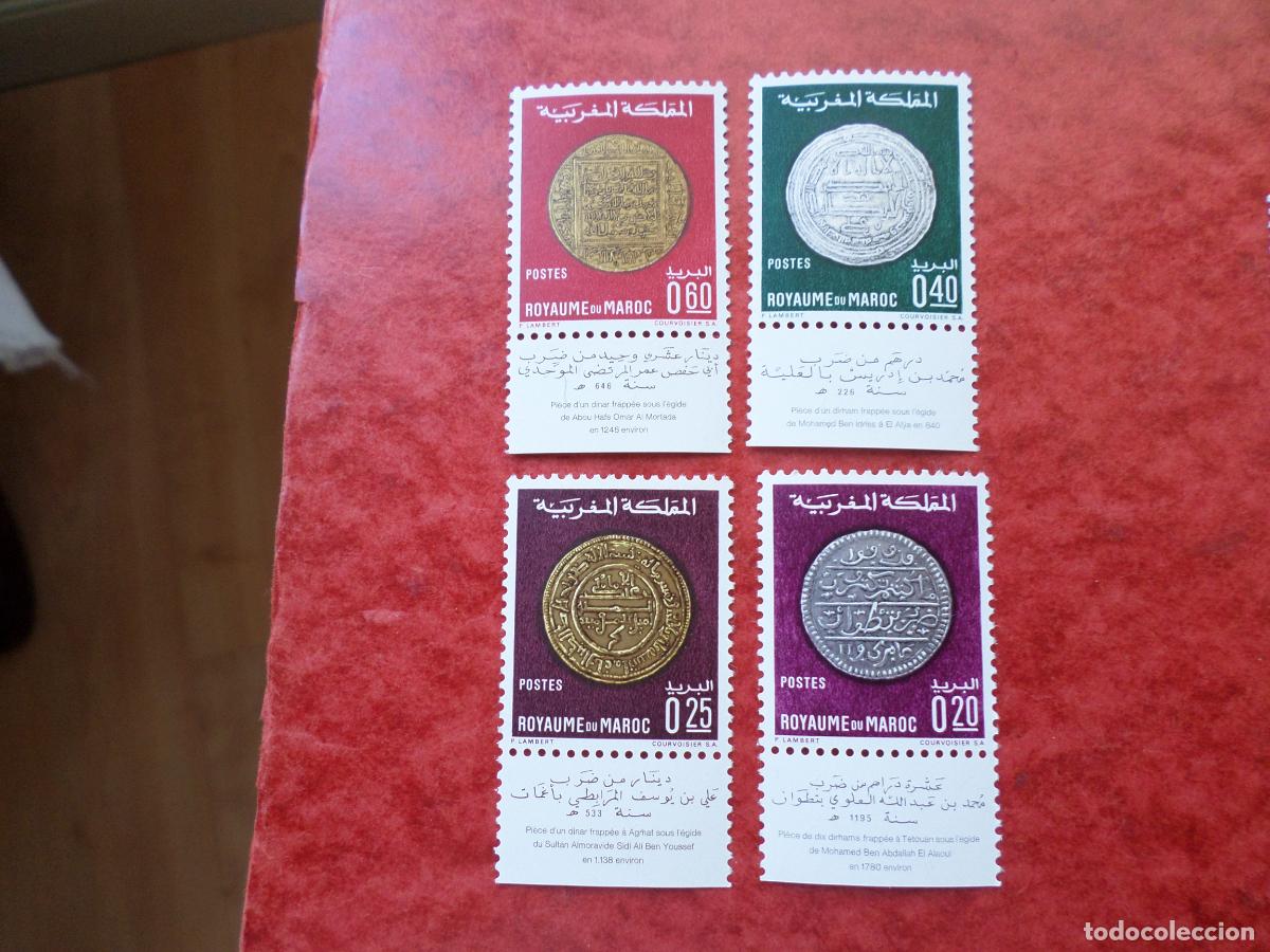 Sellos: .marruecos, 1968, monedas antiguas, Yvert 578/81