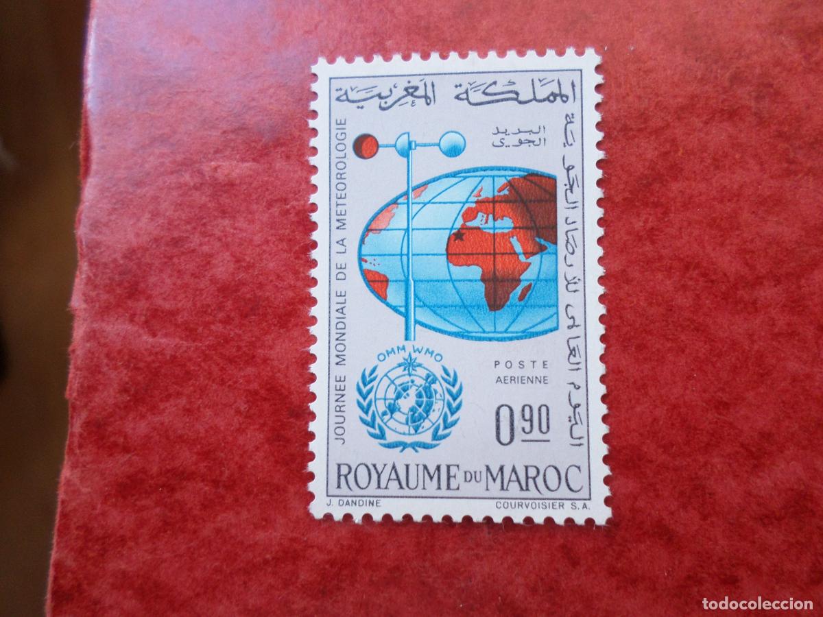Sellos: .marruecos, 1964, dia mundial de la metereolog&iacute;a, Yvert 111 aereo
