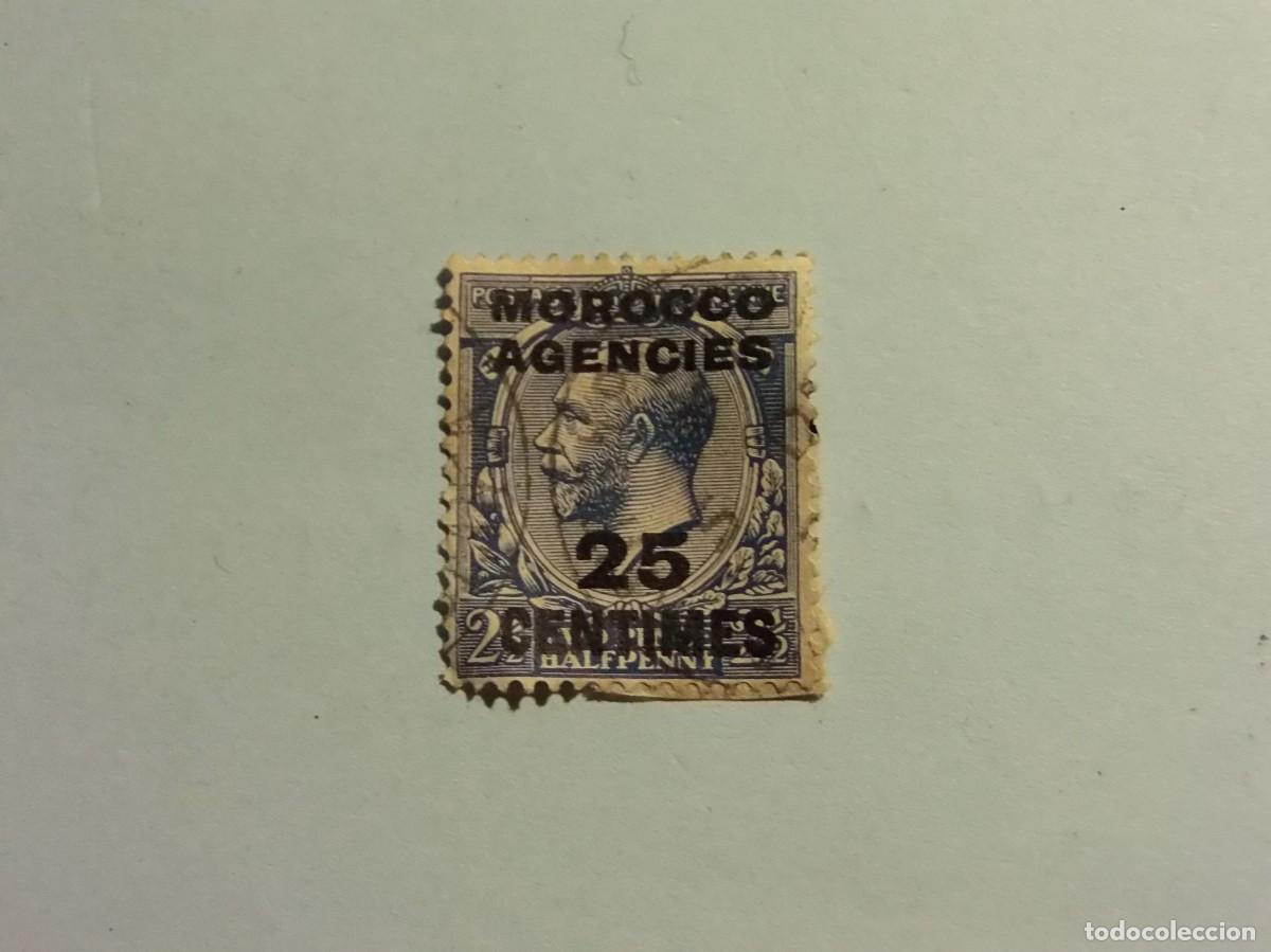 Francobolli: MARRUECOS INGLES 1917 - GEORGE V - SOBREIMPRESI&Oacute;M &rdquo;MOROCCO AGENCIES, 25 CENTIMES&rdquo; -
