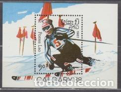 Sellos: Laos - Hojas Yvert 92 ** Mnh Deportes - Esqui