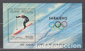 Sellos: Guinea Bissau - Hojas Yvert 44 ** Mnh Deportes - Esqui