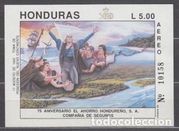 Sellos: Honduras Hojas Yvert 47 ** Mnh Cristobal Col&oacute;n