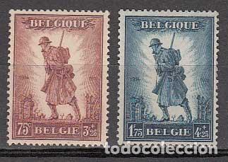 Sellos: Belgica - Correo 1932 Yvert 351/2 ** Mnh Infanter&iacute;a