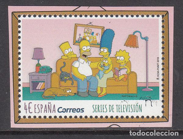 Sellos: Espa&ntilde;a II Centenario Correo 2019 Edifil SH.5352 ** Mnh Los Simpsons