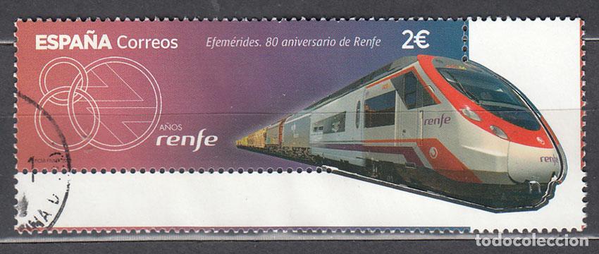 Sellos: Espa&ntilde;a II Centenario Correo 2021 Edifil 5455 usado Renfe