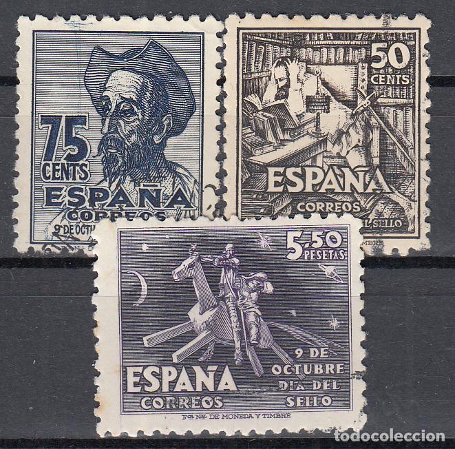 Sellos: Espa&ntilde;a Estado Espa&ntilde;ol 1947 Edifil 1012/4 usado Cervantes