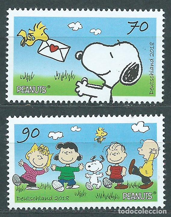 Sellos: Alemania Federal Correo 2018 Yvert 3151/52 ** Mnh Comics Snoopy