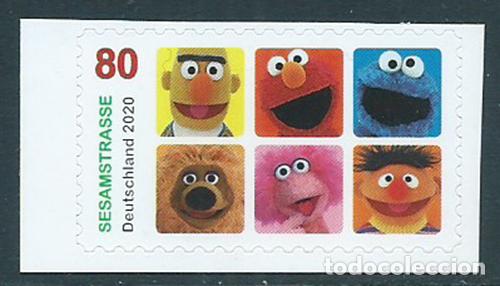 Sellos: Alemania Federal Correo 2020 Yvert 3312 ** Mnh Barrio Sesamo adhesivo de carnet