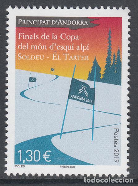 Sellos: Andorra Francesa Correo 2019 Yvert 828 ** Mnh Deportes esqui
