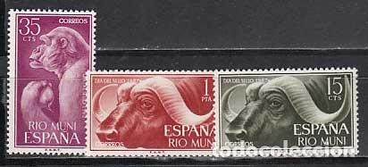 Timbres: Rio Muni Correo 1962 Edifil 32/4 ** Mnh