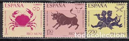 Timbres: Rio Muni Correo 1968 Edifil 83/5 ** Mnh
