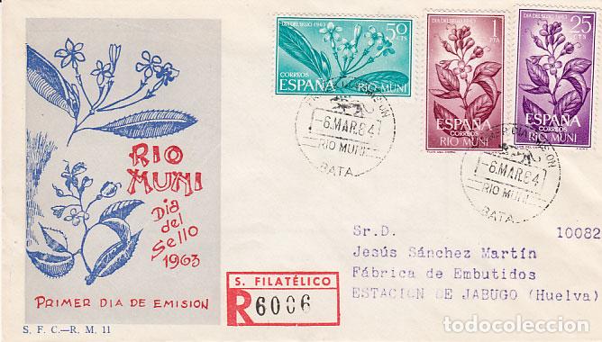 Timbres: Rio Muni Sobres 1&ordm; D&iacute;a 1964 Edifil 42/4