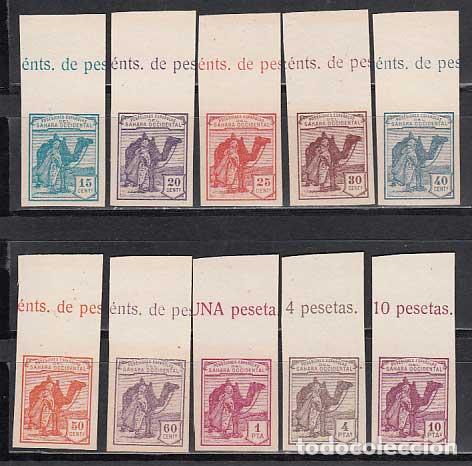 Timbres: Sahara Correo 1937 Edifil NE 1/10s (*) Mng Bonito borde hoja sin dentar