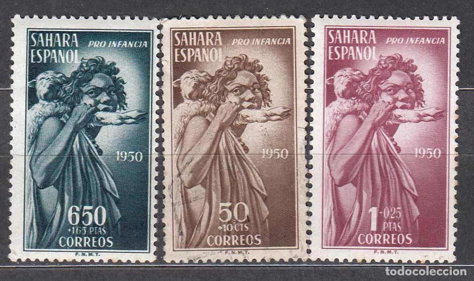 Timbres: Sahara Correo 1950 Edifil 83/85 usado