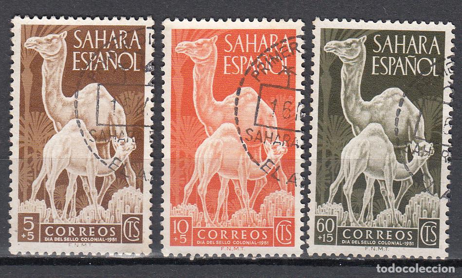 Timbres: Sahara Correo 1951 Edifil 91/93 usado