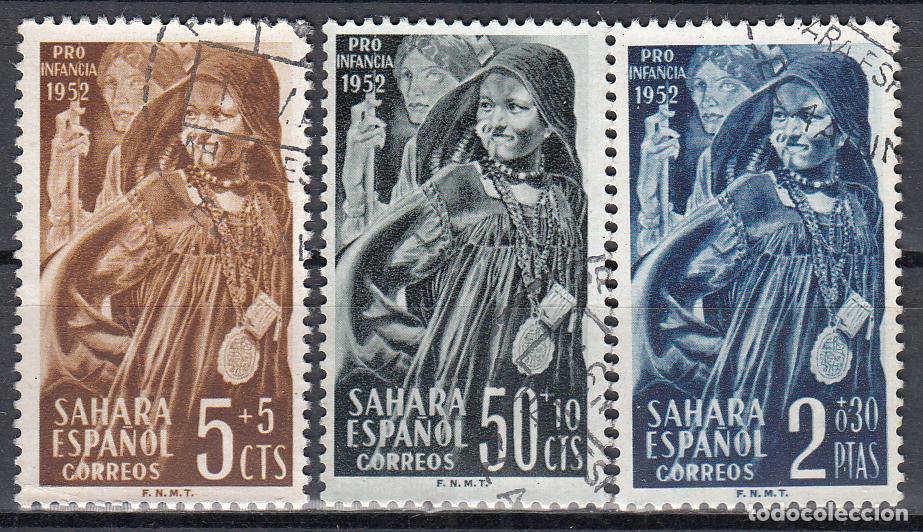 Timbres: Sahara Correo 1952 Edifil 94/96 usado