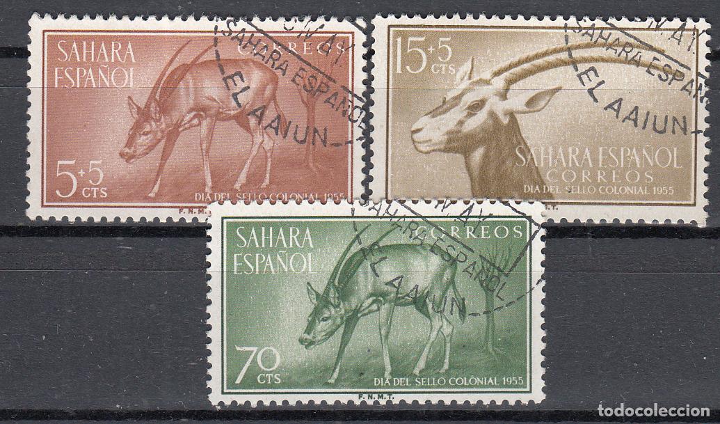 Timbres: Sahara Correo 1955 Edifil 123/5 usado