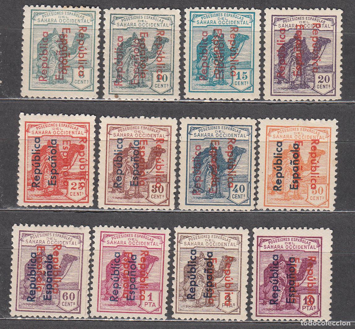 Timbres: Sahara Correo 1934 Edifil 36C/47C * Mh Sobrecarga doble