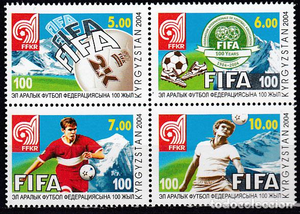 Briefmarken: Kyrgyzstan - Correo Yvert 295/98 ** Mnh Deportes - F&uacute;tbol