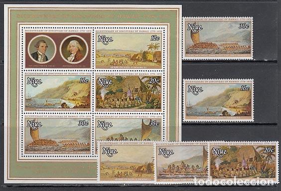 Briefmarken: Niue - Correo Yvert 200/4+H 3 ** Mnh