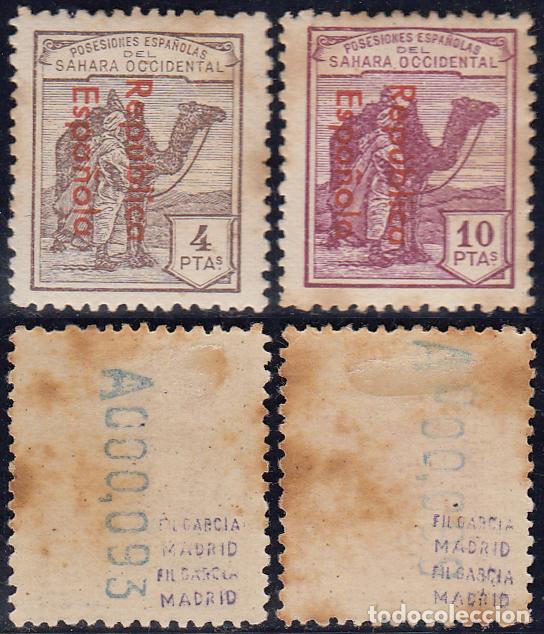 Briefmarken: Sahara Sueltos 1932 Edifil 46A/47A (*) Mng